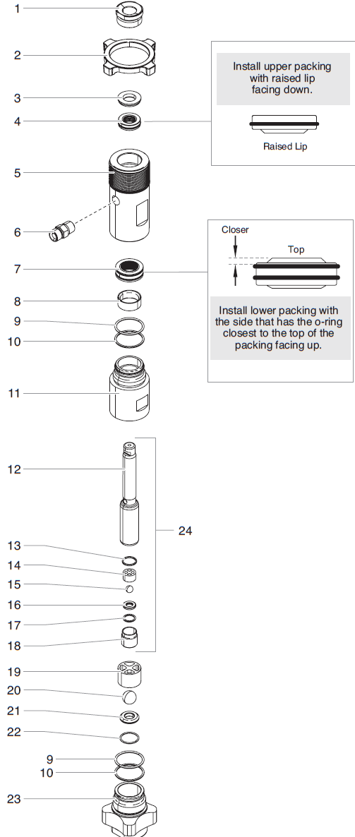 Impact 740/840 Fluid Section Assembly (P/N 805-1010)